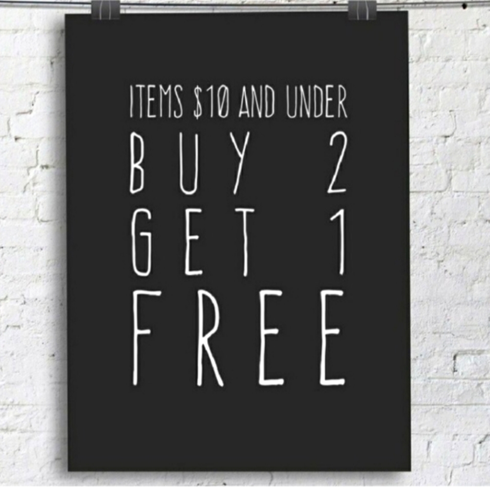 Spring Cleaning! Buy 2 get 1 Free for All Items Under $10